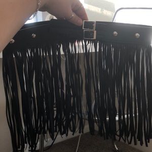 Fringe waist belt